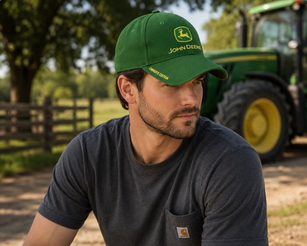 John Deere Owners Edition Green Dad Hat Deere Strapback